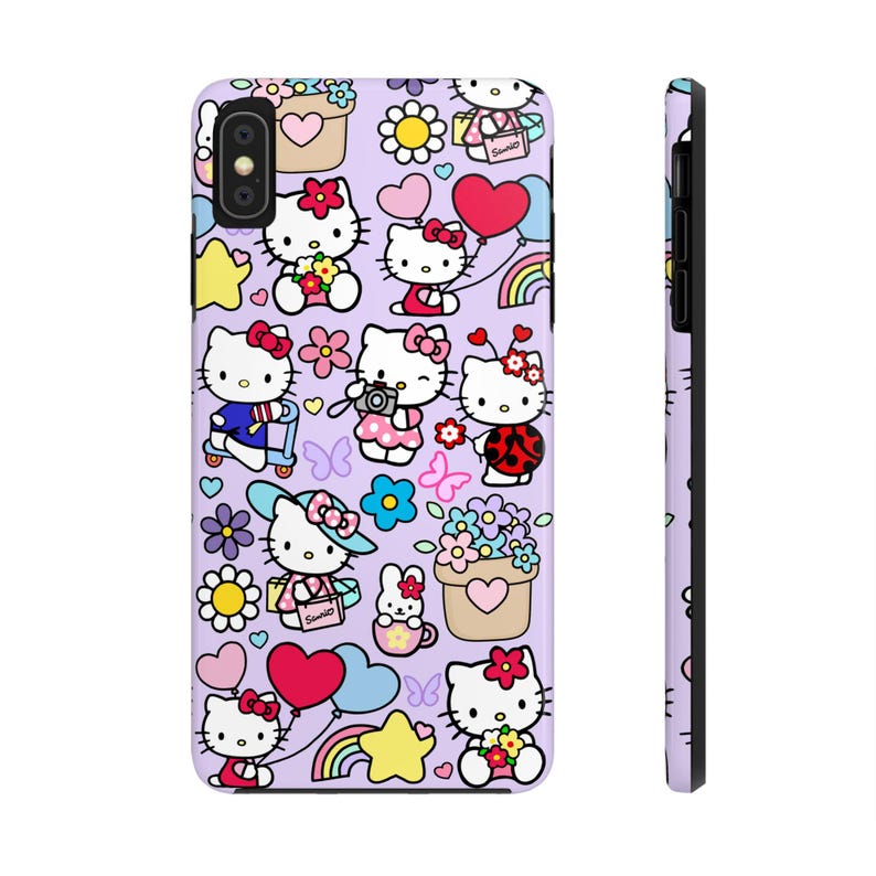 Cute Kitty iPhone Case | HK Phone Accessories | Hello Cat Gifts | Kawaii Kitty | Kitty and Friends | Cutie Girl | Cat Lover | Kitten | Japan image 3