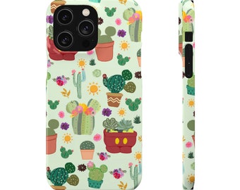 Disney-Inspired iPhone Case - Succulents | Disney Phone Accessories | Disney Gifts | Summer | Mickey Shape Cactus | Foodie | Arizona