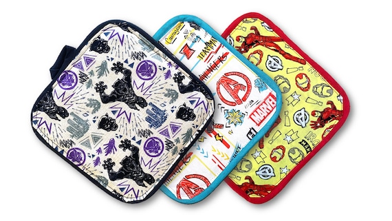 Disney-Inspired Pot Holders - Marvel Avengers | Marvel Kitchen | Iron Man Kitchen | Black Panther Cookware | Thor Gifts | Wakanda | Avenger