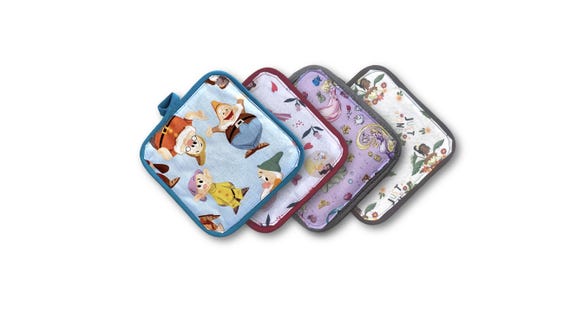 Disney-Inspired Pot Holders - Princesses | Disney Kitchen Princess Cookware | Disney Gifts | Belle | Rapunzel | Snow White | Cinderella