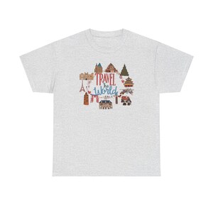 Disney EPCOT Tshirt | Disney Tee | World Showcase Gifts | Drink Around the World | Mickey World Traveler | World Traveler Food Wine Festival