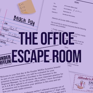 Escape The Office PDF game | Printable Adventure for Adults, Teens and Family | diy Logic Puzzle Party Game *DIGITAL DOWNLOAD*
