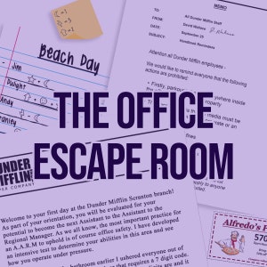 Escape The Office PDF game escape room | Printable Adventure for Adults, Teens and Family | diy Logic Puzzle Party Game *DIGITAL DOWNLOAD*