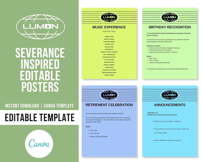 Severance Inspired Posters | Severance Posters | Severance TV Show ...