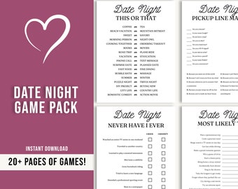 Date Night Games | Date Night Game Bundle | Couples Games | Wedding Anniversary Games | Valentines Day Games | Couples Games Night