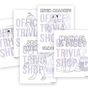 The Office Coloring Pages Pack | The Office Activity | TV Show Coloring Pages | *DIGITAL DOWNLOAD*