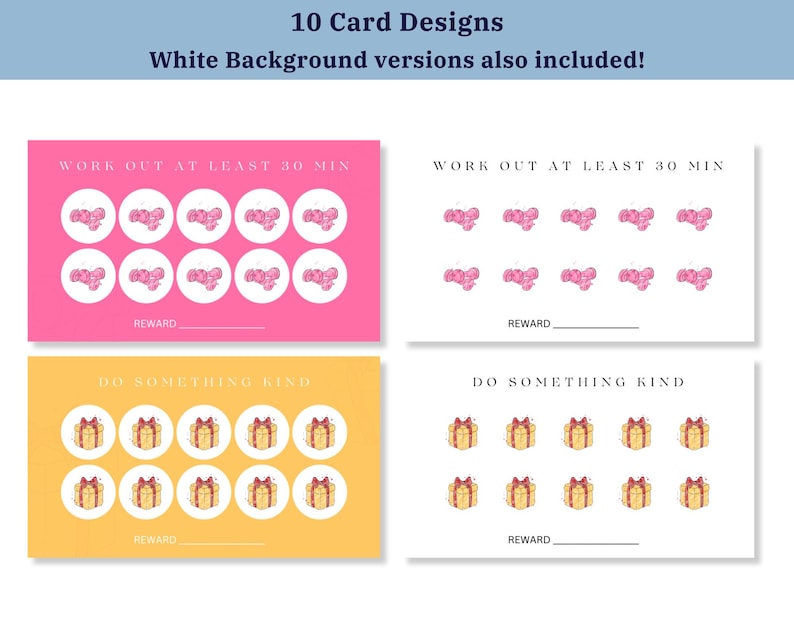 Resolution Cards Resolution Punch Cards | Printable Punch Cards | New Years Resolution ...