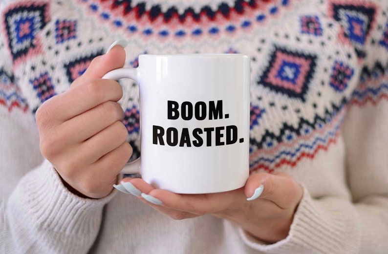 The Office Boom. Roasted. Coffee Mug Etsy