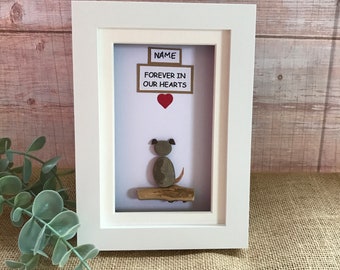 Pebble Art - Dog Memorial Gift - Dog Memorial - Dog Picture - Dog Gift - Pebble Art Picture