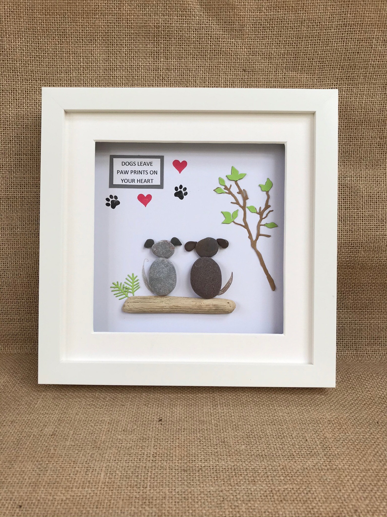 Pebble Art Dog Pebble Picture Framed Art Dogs Paw Beach Pebble Art pebble-art-dog-pebble-picture-framed-art-dogs-paw-beach-pebble-art