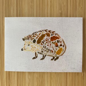 Carte d'anniversaire hérisson - carte hérisson vierge à partir d'oeuvres d'art originales - impression hérisson - carte hérisson
