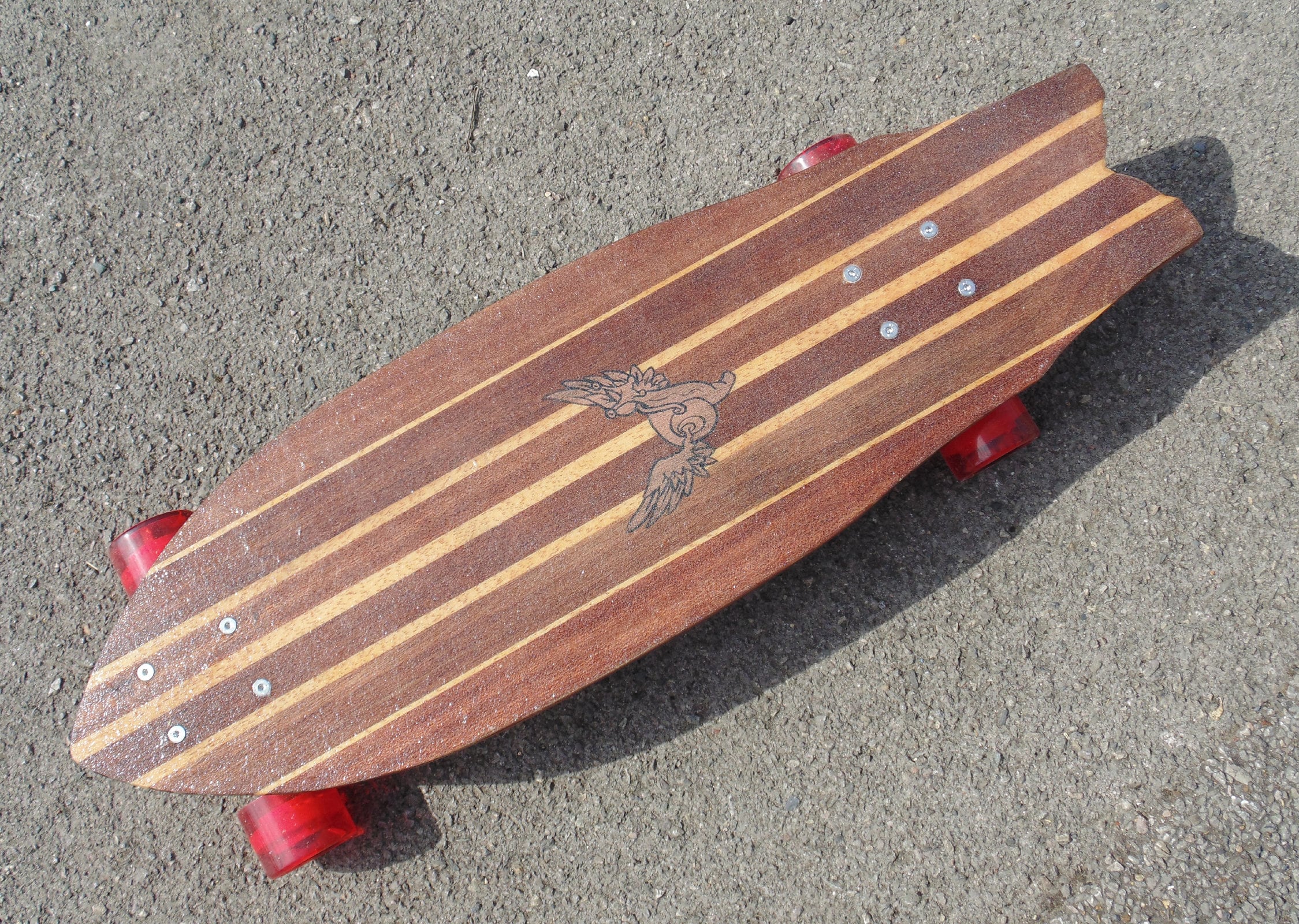 Reclaimed Wood Deck Cruiser Skateboard Etsy UK
