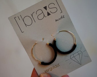 Earrings - hoop earrings - gold plated