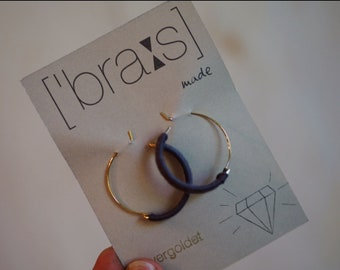 Earrings - hoop earrings - gold plated