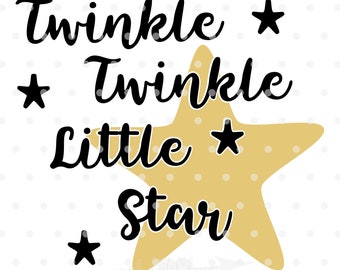 Download Twinkle Twinkle little star svg eps png cricut cameo scan ...