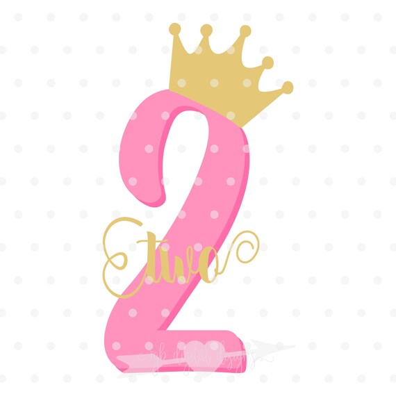 Download Second Birthday Crown Svg Cut File Vinyl Decal Iron On Etsy