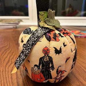 Halloween Fabric Pumpkin
