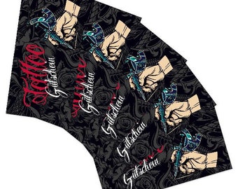 itenga 25x Gift Voucher Tattoo (Design 2), Postcard...