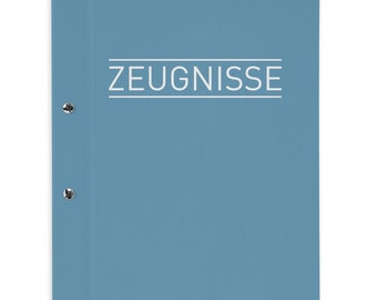 itenga Zeugnismappe A4 mit Schraubverschluss nordic blue...