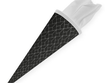 itenga sibling school cone 35 cm "abstract pattern" black...