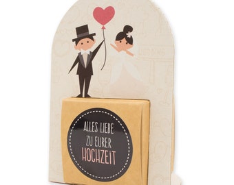 Money Gift Packaging Bride and Groom Balloon Heart Wedding Card Marry Marriage Wedding Gift Packaging Money Voucher Love Marriage