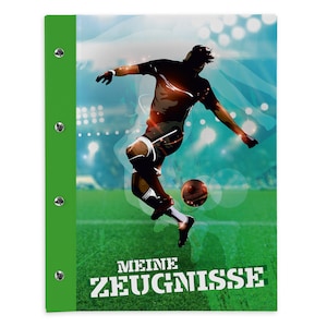 itenga Zeugnismappe A4 mit Schraubverschluss Motiv Fußball