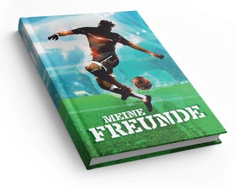 itenga Freundebuch Fußball DIN A5, 88 Seiten 150g Naturp...