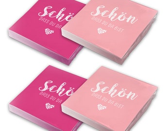 itenga 80x Napkin Nice to see you (40x pink - 4...