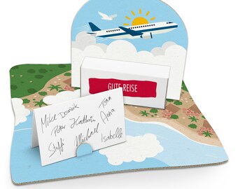 Money Gift Packaging Airplane Travel Holiday Gift Card Birthday Travel Gift Wrapping Voucher