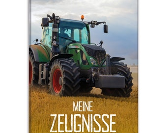 itenga Zeugnismappe Motiv Traktor auf dem Feld  - DIN A4...