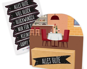 Money Gift Packaging Restaurant Food Voucher Gift Tag Birthday Christmas Gift Wrapping Giving Money