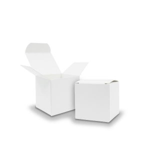 50x itenga cube box made of cardboard 5 x 5 cm white guest gift small cardboard cube box for gifts or for making Advent calendars