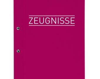 itenga Zeugnismappe A4 mit Schraubverschluss magenta pink