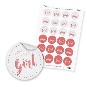 Sticker „It''s a Girl“ Geburt Taufe Mädchen Geschenk Babyshower Babyparty  Girl Rosa Pink