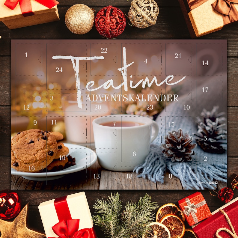 itenga Adventskalender Tea Time 2023 mit Tee und Kekse... Bild 4