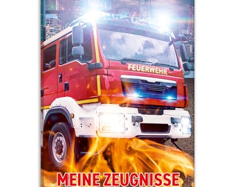 itenga Zeugnismappe Motiv Feuerwehr DIN A4