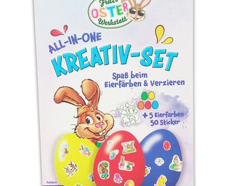 itenga Kreativ-Set Ostern - Eierfarben mit Sticker