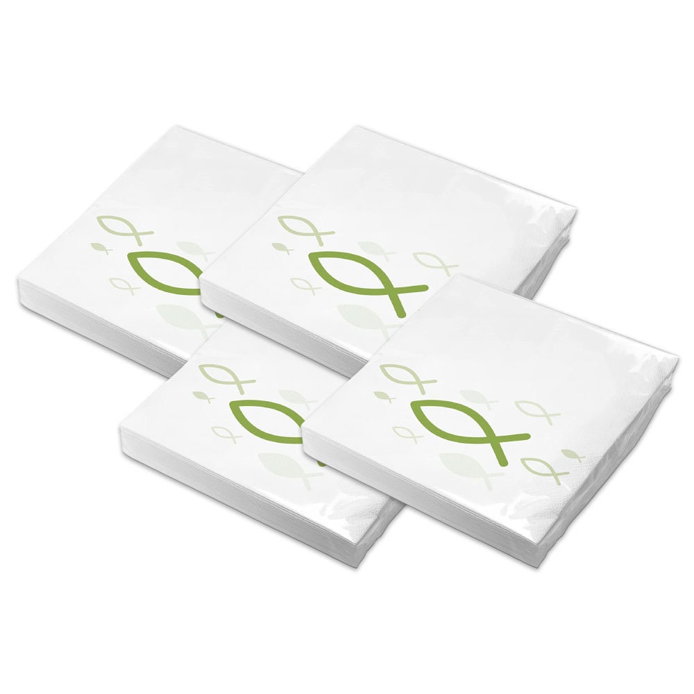 itenga Napkins Fish Green 30 x 30 cm 3-ply 80 pieces