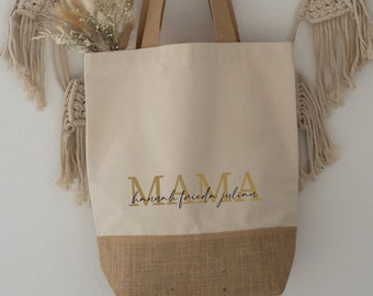 Tote tas gepersonaliseerd | Moederdagcadeau mama | Cadeau beste moeder | Cadeau oma | Peettante cadeau | Cadeau-idee Moederdag |