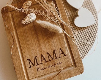 Best Mom Gift | Wooden board with engraving | Personalized Cutting Board | wooden board with handle | breakfast board | grandma gift