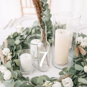 Wedding table number stickers – Modern numbers for stylish table decoration image 1