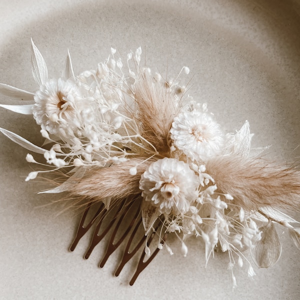 Hair comb dried flowers | Bridal hair comb | Boho hair accessories | Floral Headdress | Hair cromb dried flowers | Bridal Accessories | Wedding