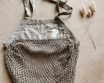 Wechselkleidung Tasche personalisiert | Tasche Kita | personalisierter Netzbeutel | Tasche für Kleidung | Tasche Mama | Tasche Kinder