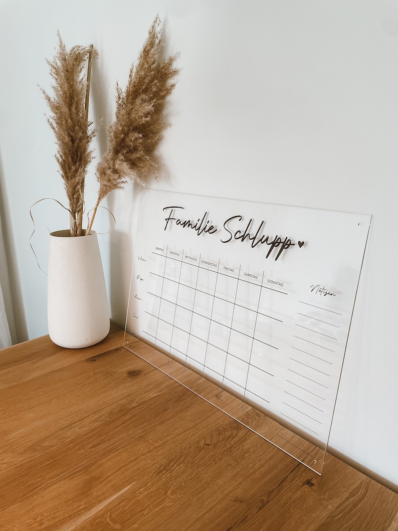 Acrylglasplaner personalisiert