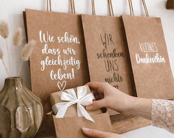 Sacchetto regalo con etichetta | confezione regalo speciale | regalo di Natale | piccola idea regalo | idea regalo per colleghi di lavoro