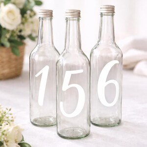 Wedding table number stickers – Modern numbers for stylish table decoration image 2