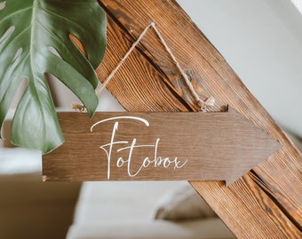 Wooden arrow | Garden party signpost personalized | Wedding sign | Wedding guide | Wedding sign | party decoration wood