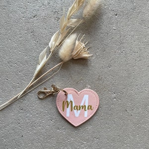 Keyring best mom Mother's Day gift heart Pendant with name Gift idea Mother's Day Valentine's Day gift idea image 3