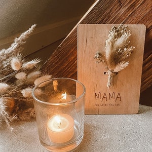 Holzkarte beste Mama | Muttertagsgeschenk Oma | kleine Aufmerksamkeit | personalisierte Geschenkidee Patentante