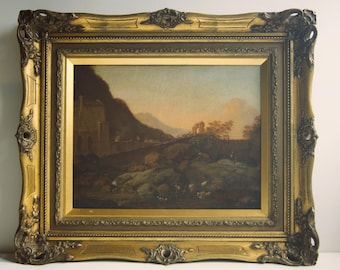 Antike Landschaftsmalerei- 19.Jhdt. - Italienische Landschaftsmalerei.